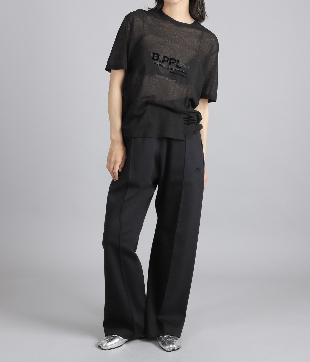 レディース】80/1 ELS jersey house code graphic T | beautiful