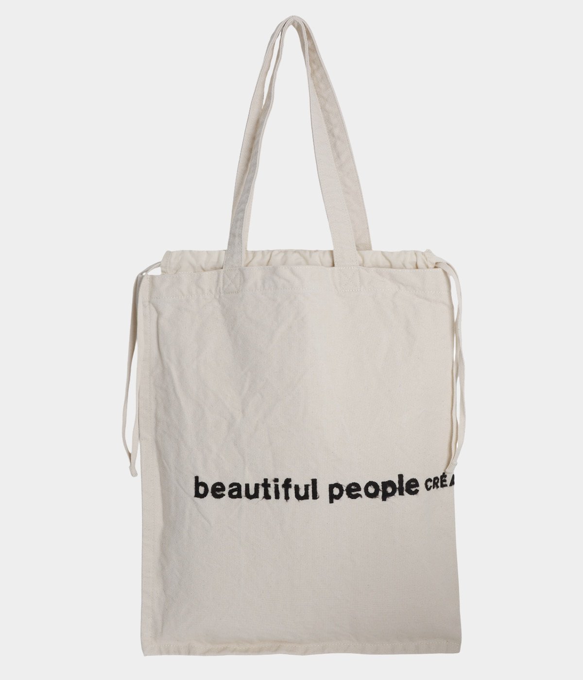 レディース】brushed logo gathering bag | beautiful people