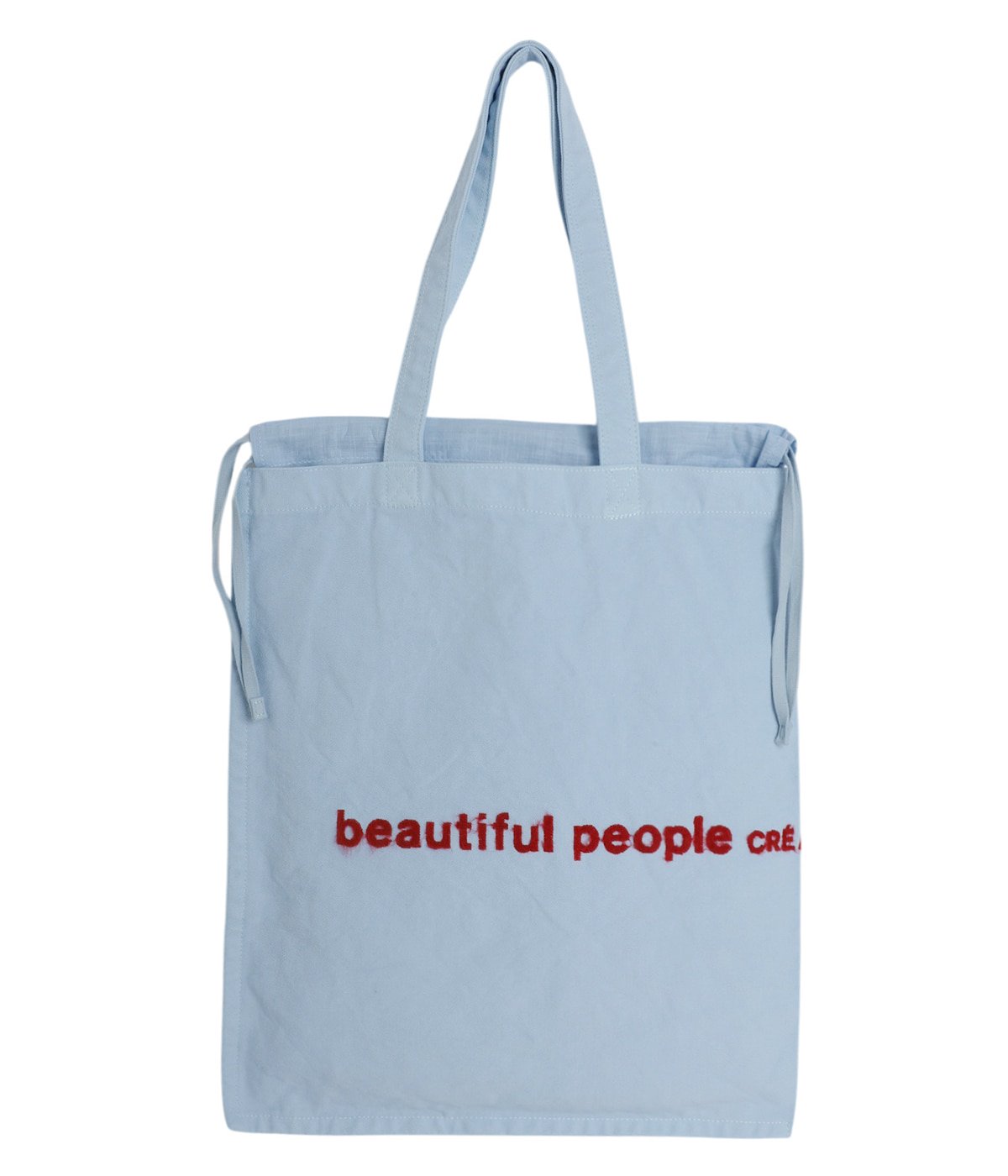 beautifulpeople   ロゴバッグ　ナイロン　今季　新品　ブルー レディース】brushed logo gathering bag | beautiful people