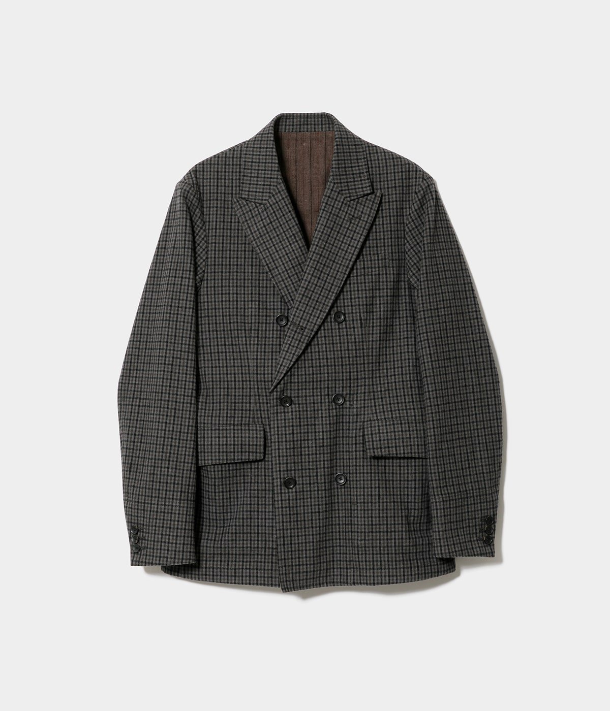 予約】【レディース】coinside reversible flannel suiting jacket