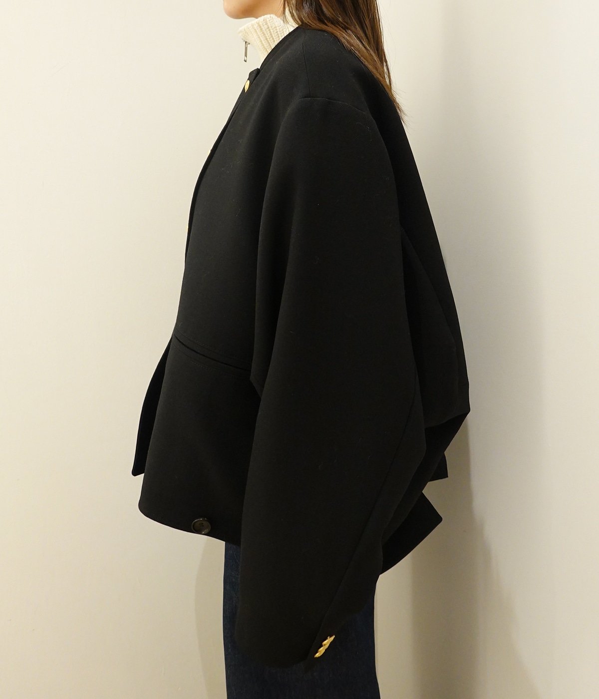 予約】【レディース】double-end wool double cloth tailored jacket
