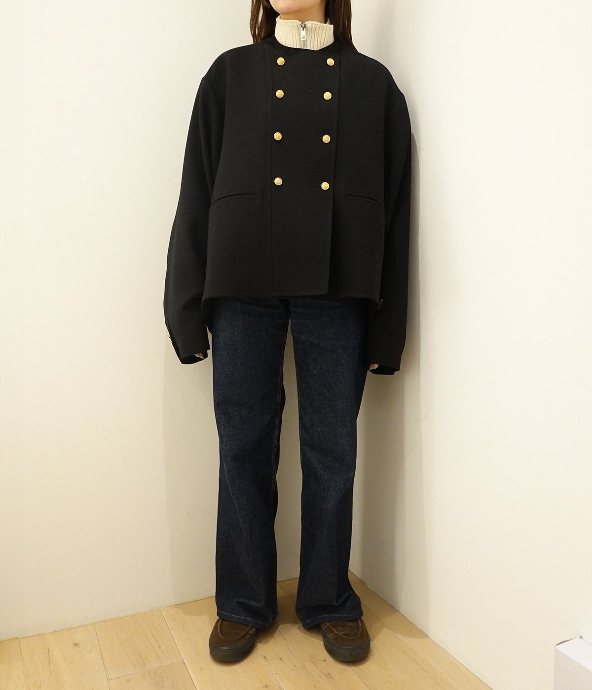 予約】【レディース】double-end wool double cloth tailored jacket