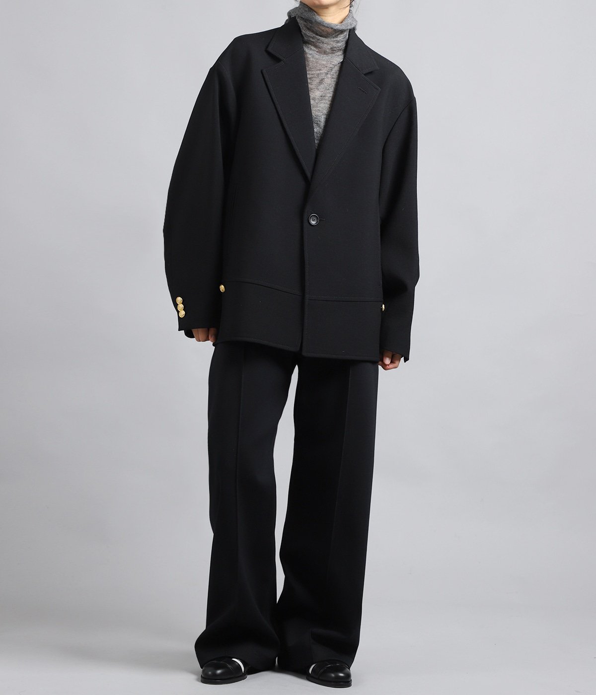 レディース】double-end wool double cloth tailored jacket