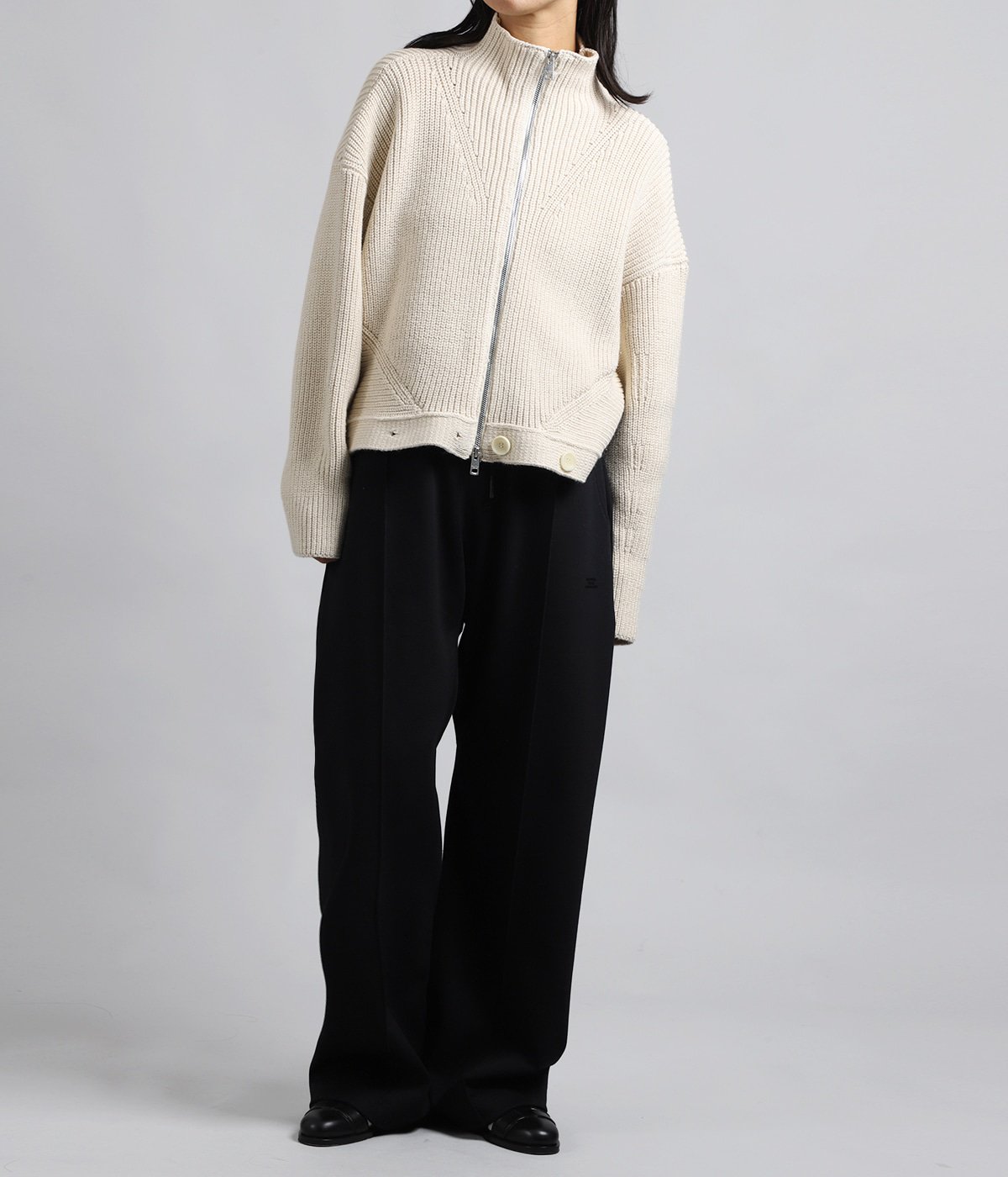 レディース】double-end fluffed cotton cardigan | beautiful people