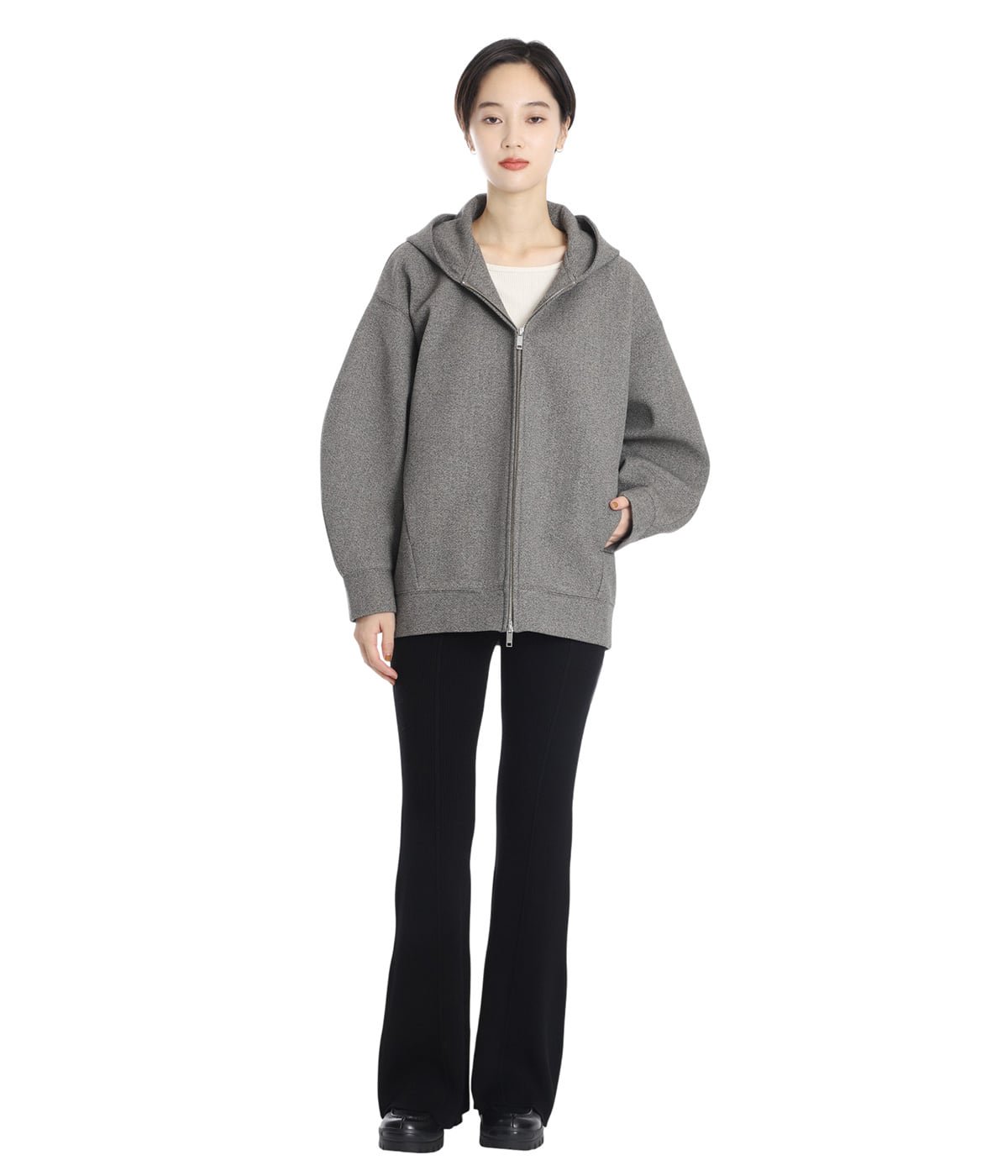 レディース】CONSTRUCTIVE BONDING HOODIE | CLANE(クラネ) / アウター