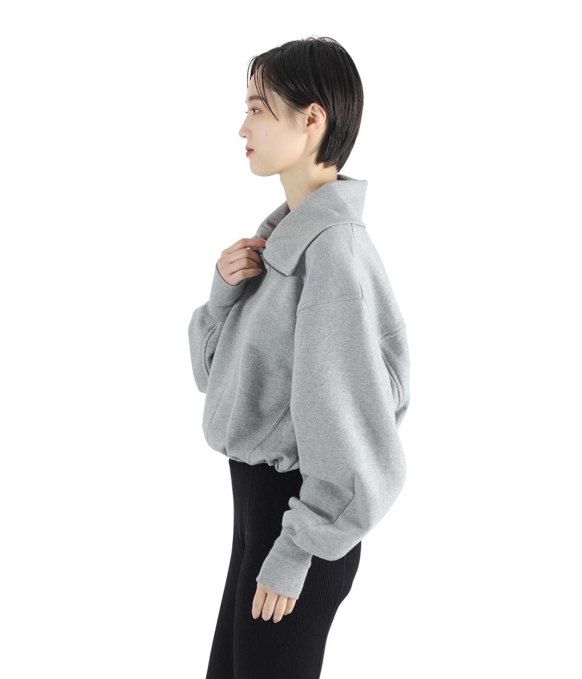 レディース】HALF ZIP SHORT TOPS | CLANE(クラネ) / トップス