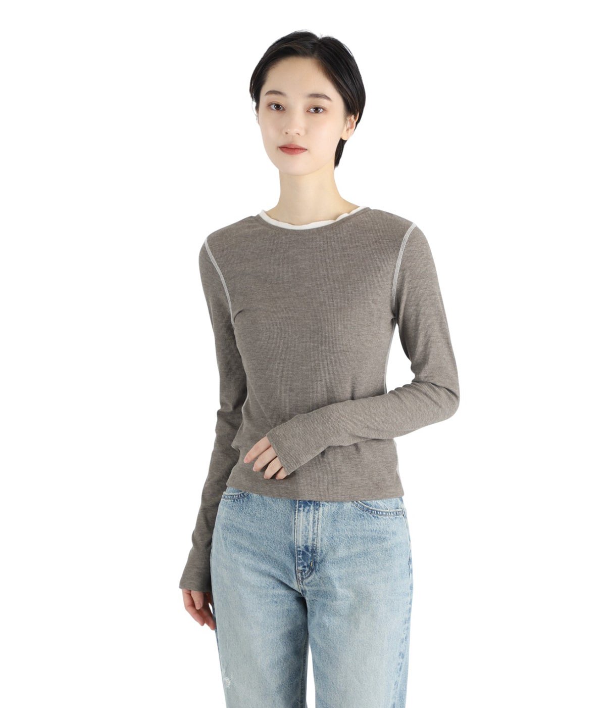 レディース】W FACE BICOLOR CARDIGAN | CLANE(クラネ) / トップス