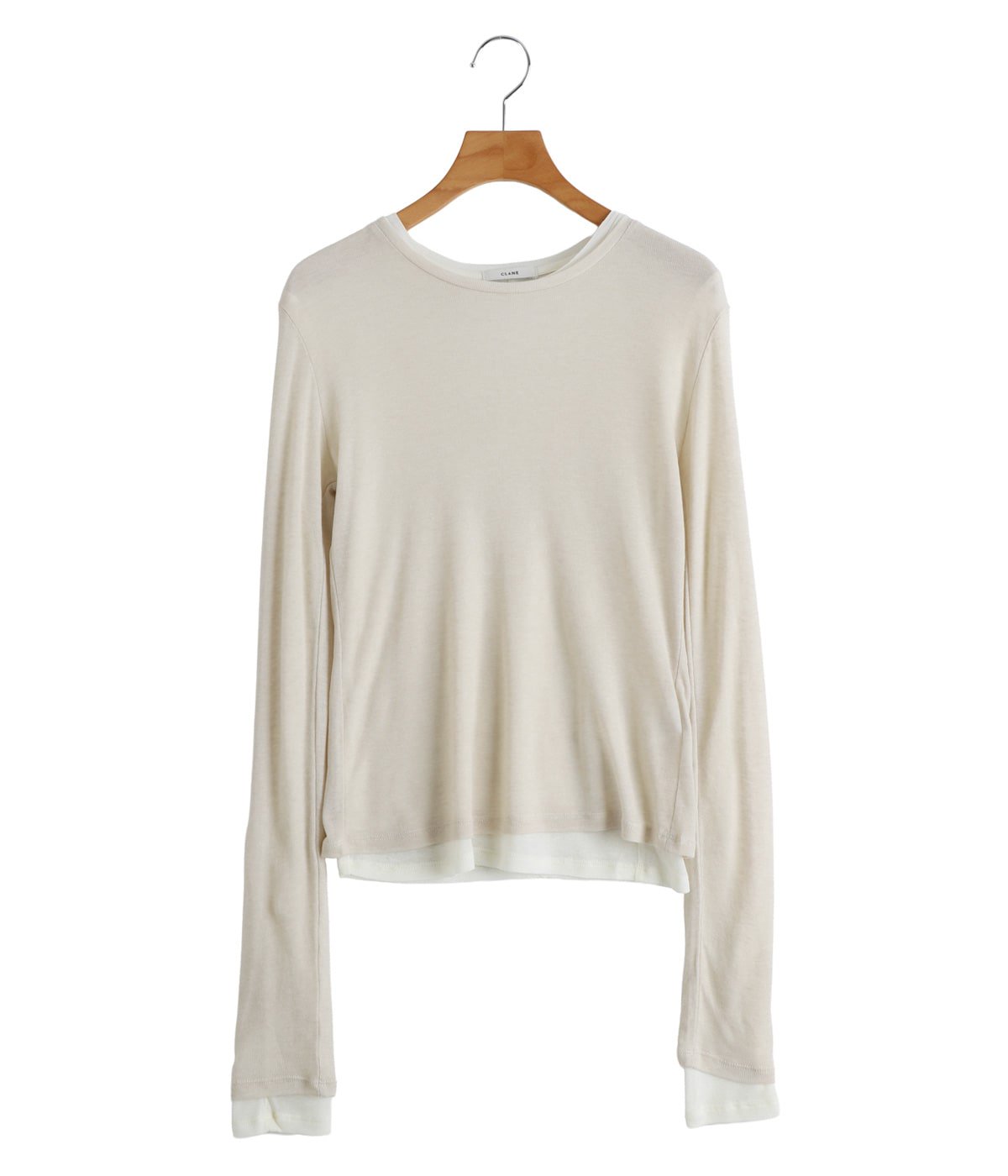 レディース】SHEER LAYERED CUT TOPS | CLANE(クラネ) / トップス