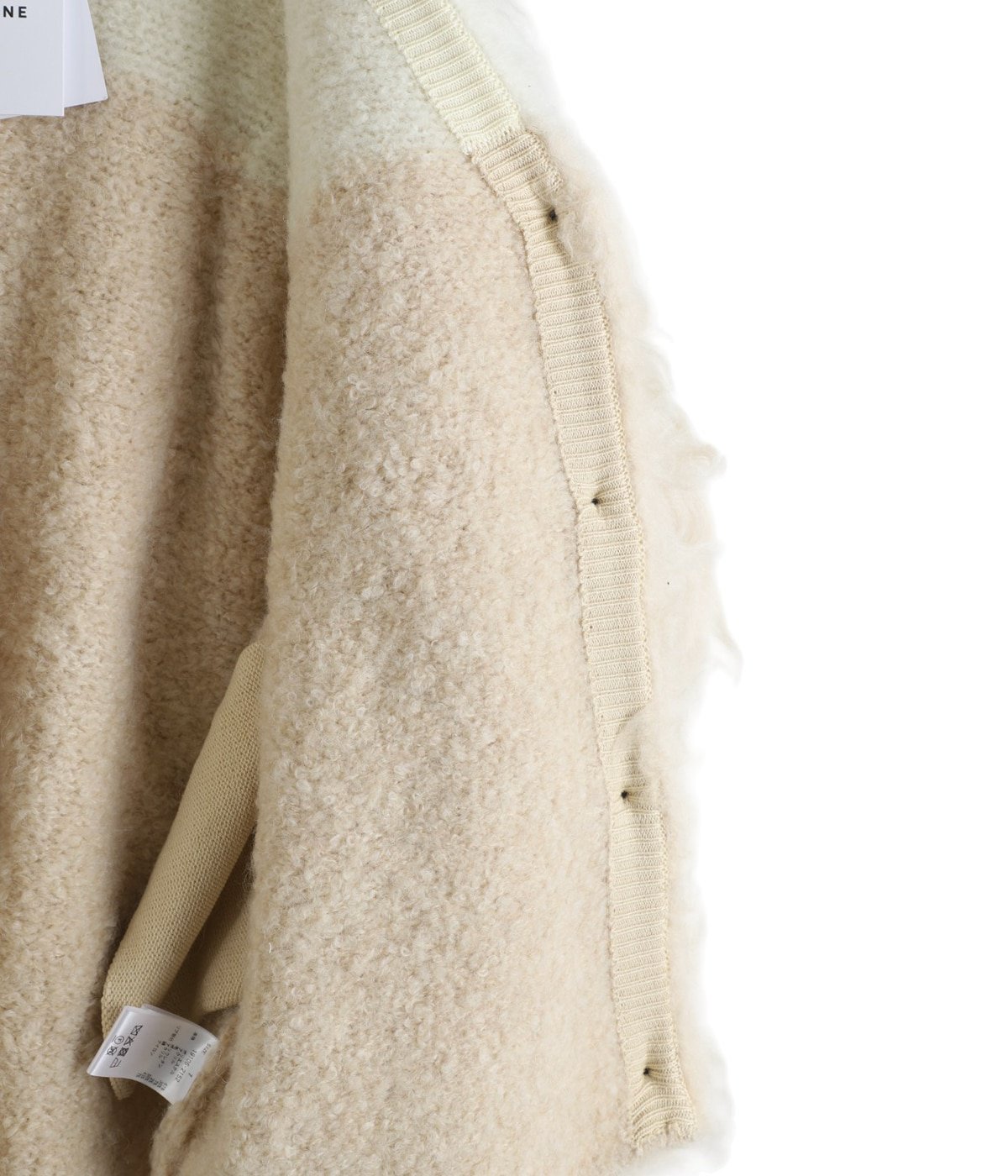 レディース】BI COLOR SHAGGY KNIT CARDIGAN | CLANE(クラネ