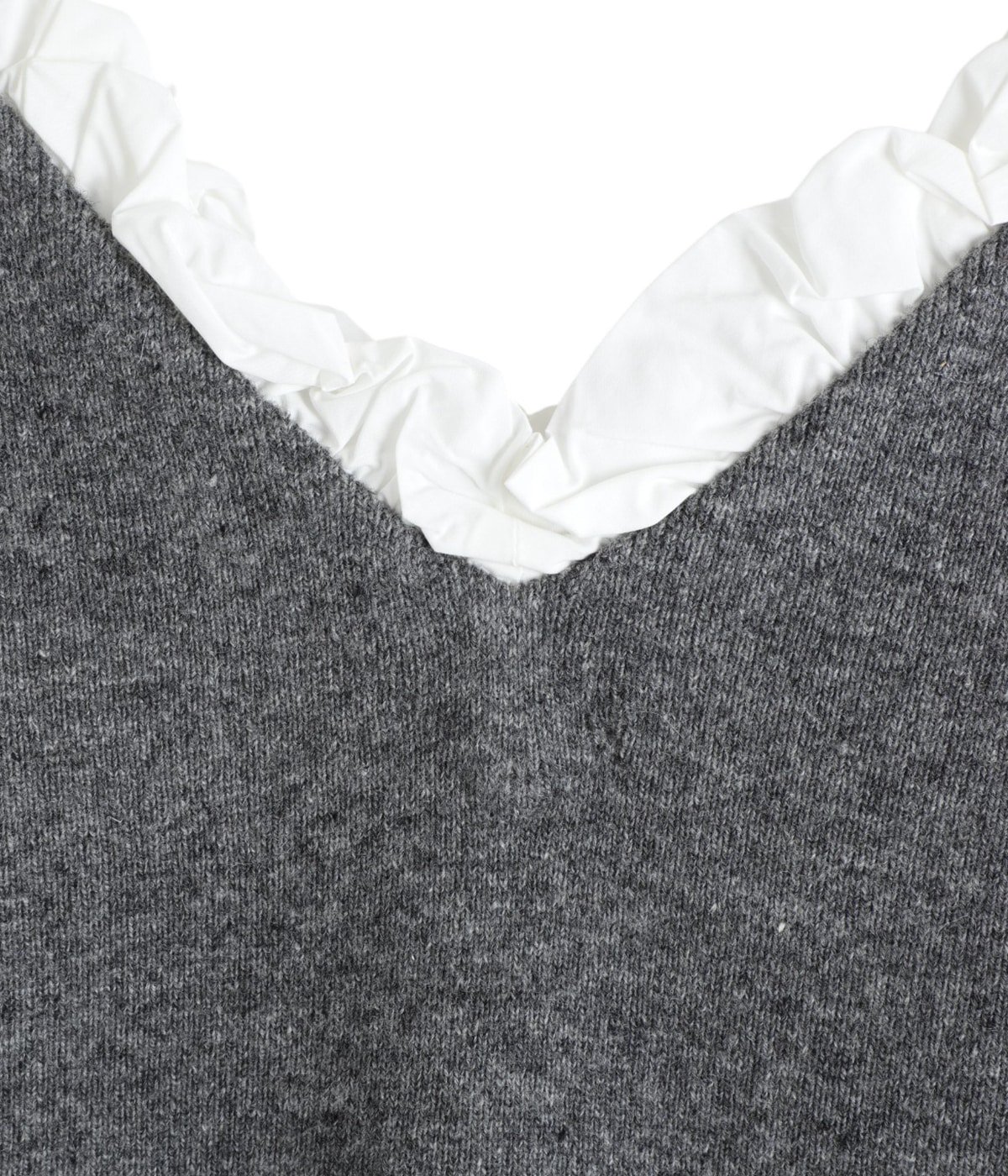 レディース】2WAY FRILL V NECK KNIT TOPS | CLANE(クラネ) / トップス レディース】2WAY FRILL V NECK KNIT TOPS | CLANE(クラネ) / トップス