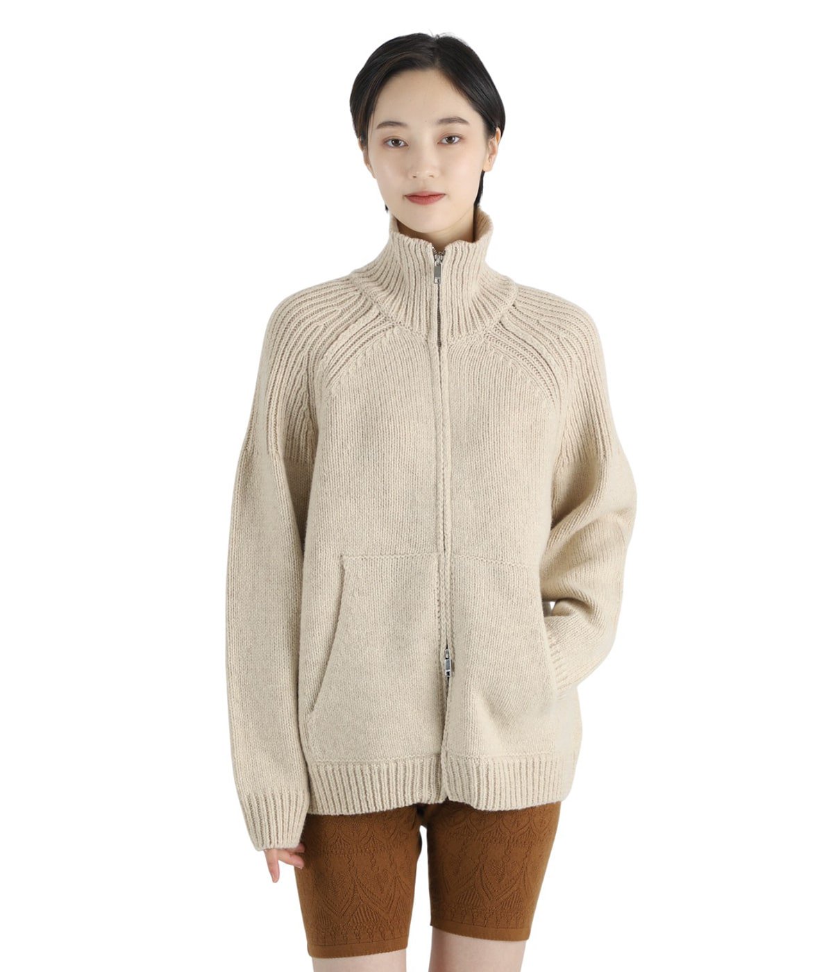クラネ レディース】POCKET ZIP KNIT TOPS | CLANE(クラネ) / トップス ニット