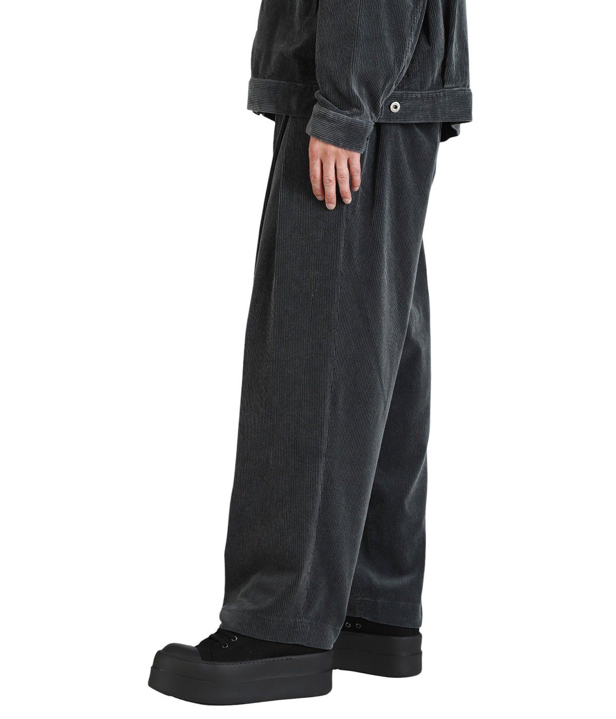 CORDUROY TUCK TROUSERS | is-ness(イズネス) / パンツ コーデュロイ