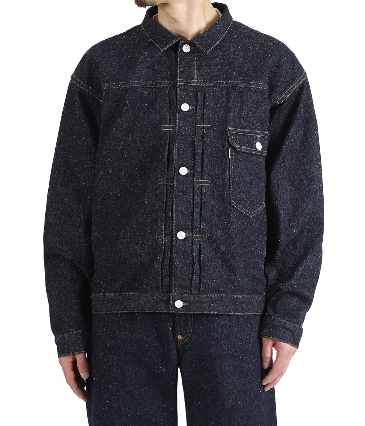 001 T-BACK DENIM JACKET ONE-WASHED | New Manual(ニューマニュアル