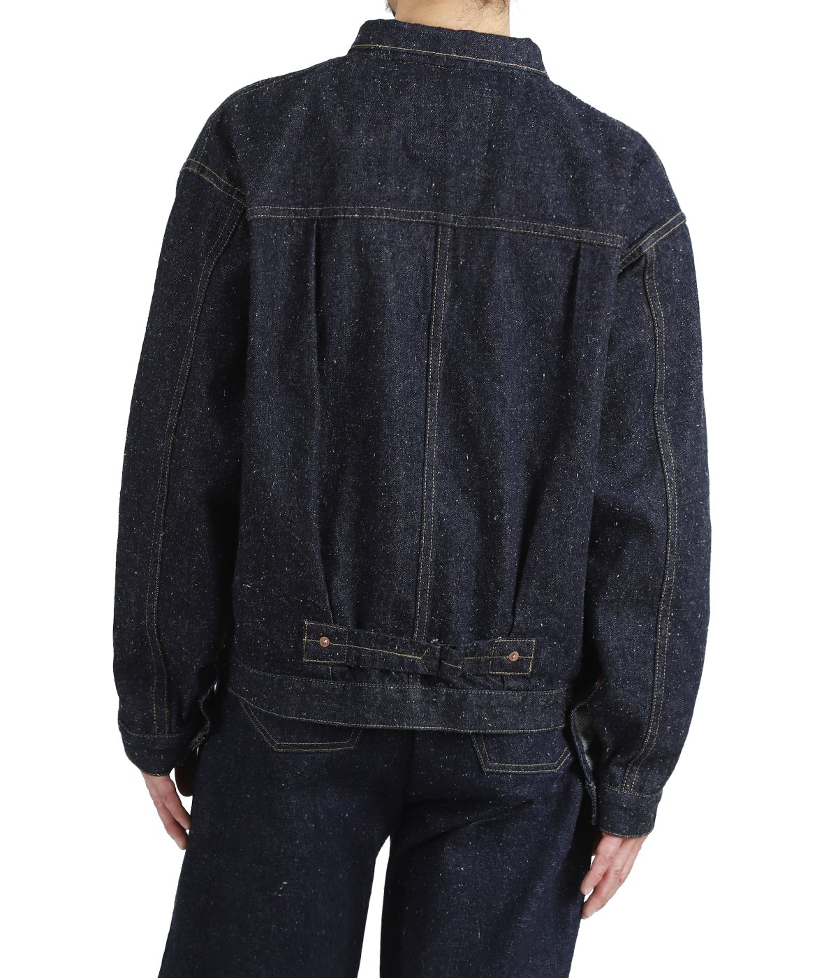 001 T-BACK DENIM JACKET ONE-WASHED | New Manual(ニューマニュアル