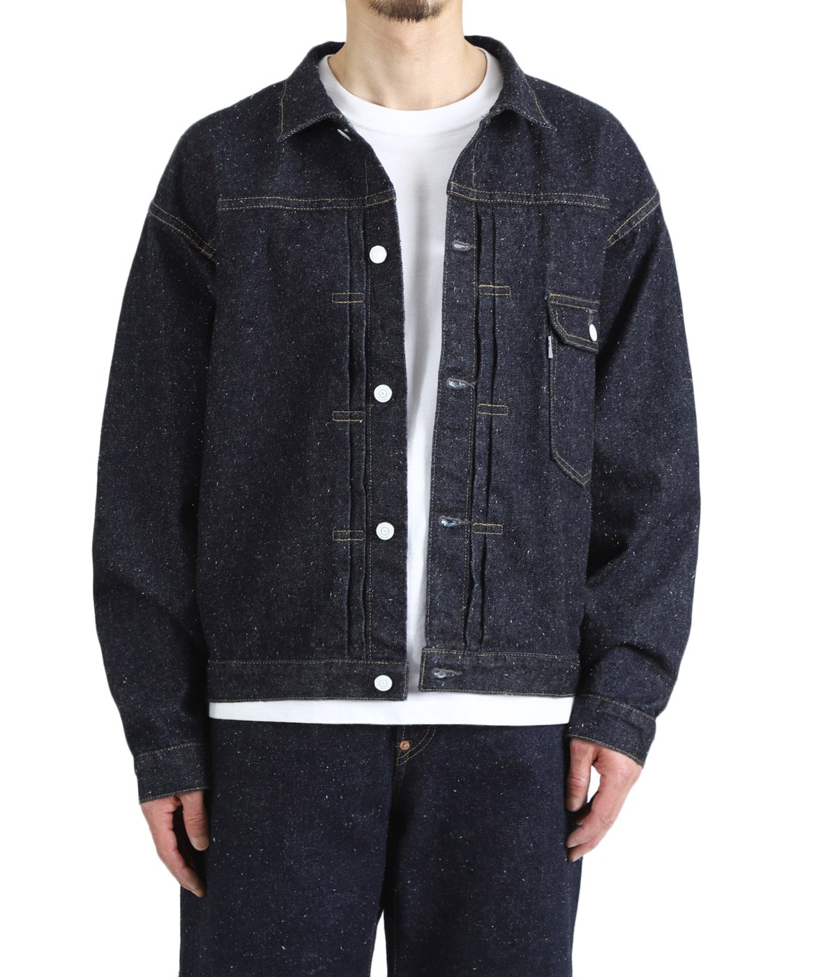 001 T-BACK DENIM JACKET ONE-WASHED | New Manual(ニューマニュアル