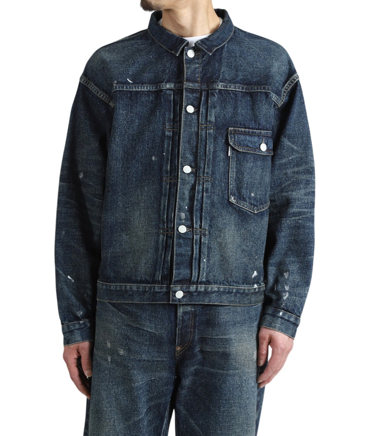 001 T-BACK DENIM JACKET | New Manual(ニューマニュアル) / アウター
