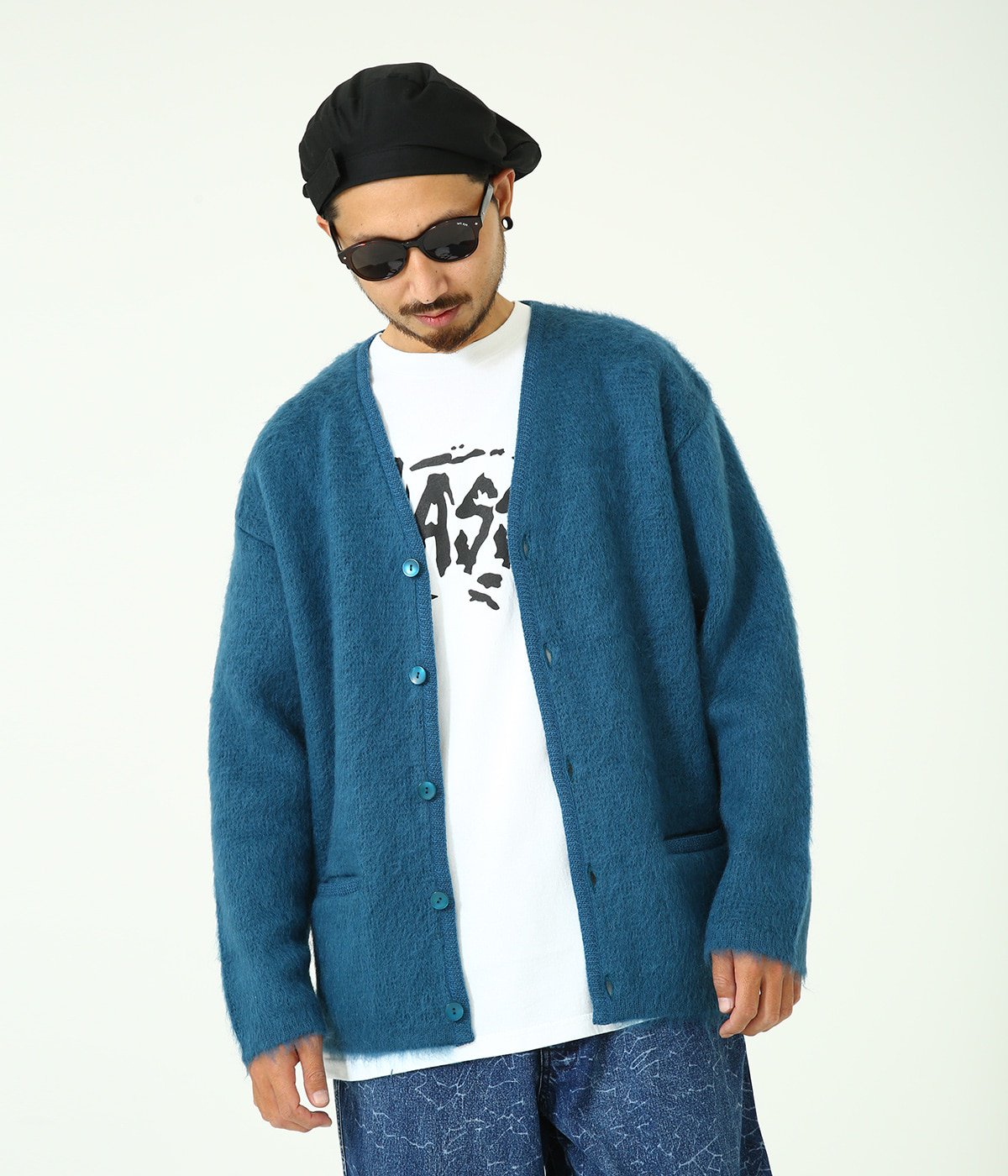 MASSES 21AW MOHAIR CARDIGAN | sedatacloud.com