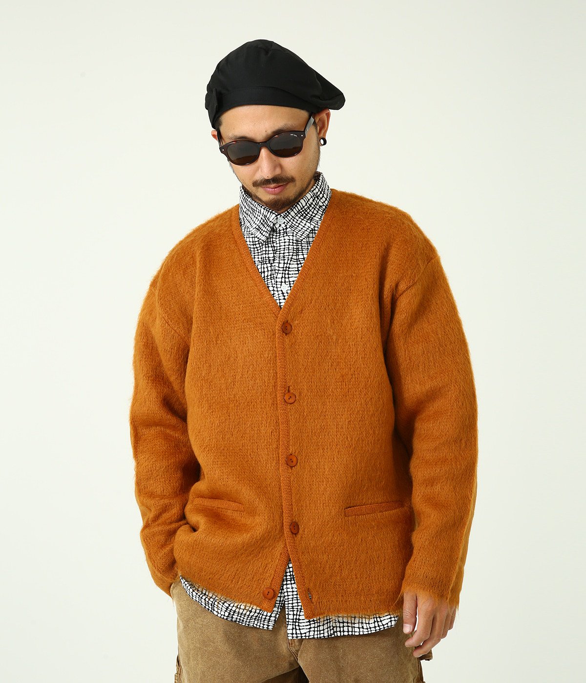 MASSES 21AW MOHAIR CARDIGAN | sedatacloud.com