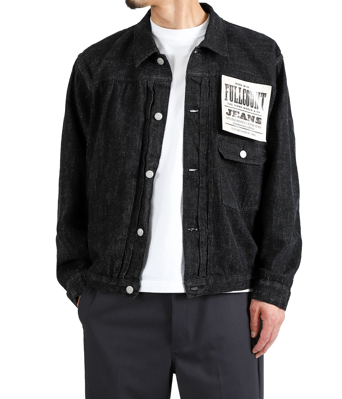 Type 1 Black Denim Jacket (Super Smooth) | FULL COUNT(フルカウント