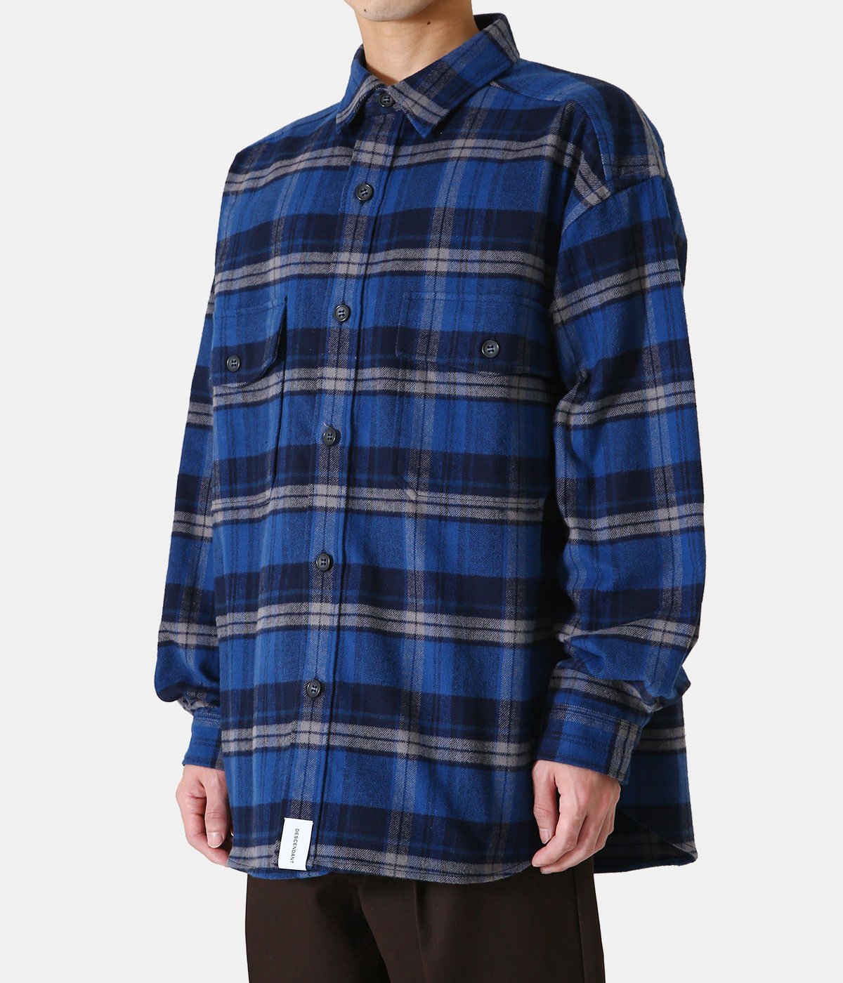 ディセンダント 22AW CPOC PLAID LS SHIRTサイズ1美品 - シャツ