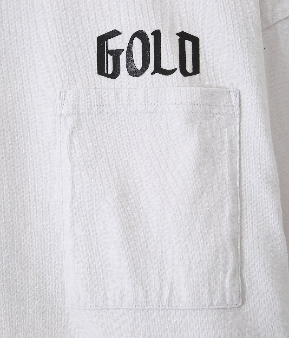【ONLY ARK】別注14/- HEAVY COTTON S/S WIDE T-SHIRT -GOLD PRINT-