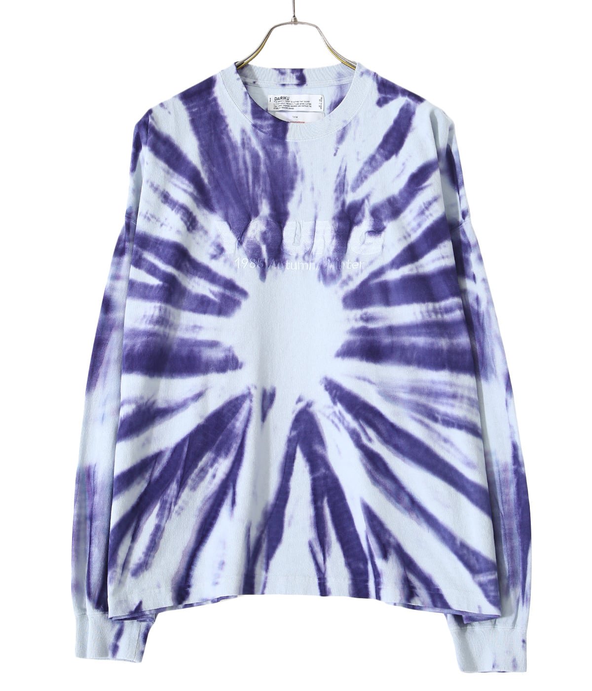 DAIRIKU/"YOUNG" Tie-dye Tee（ユースブルー）