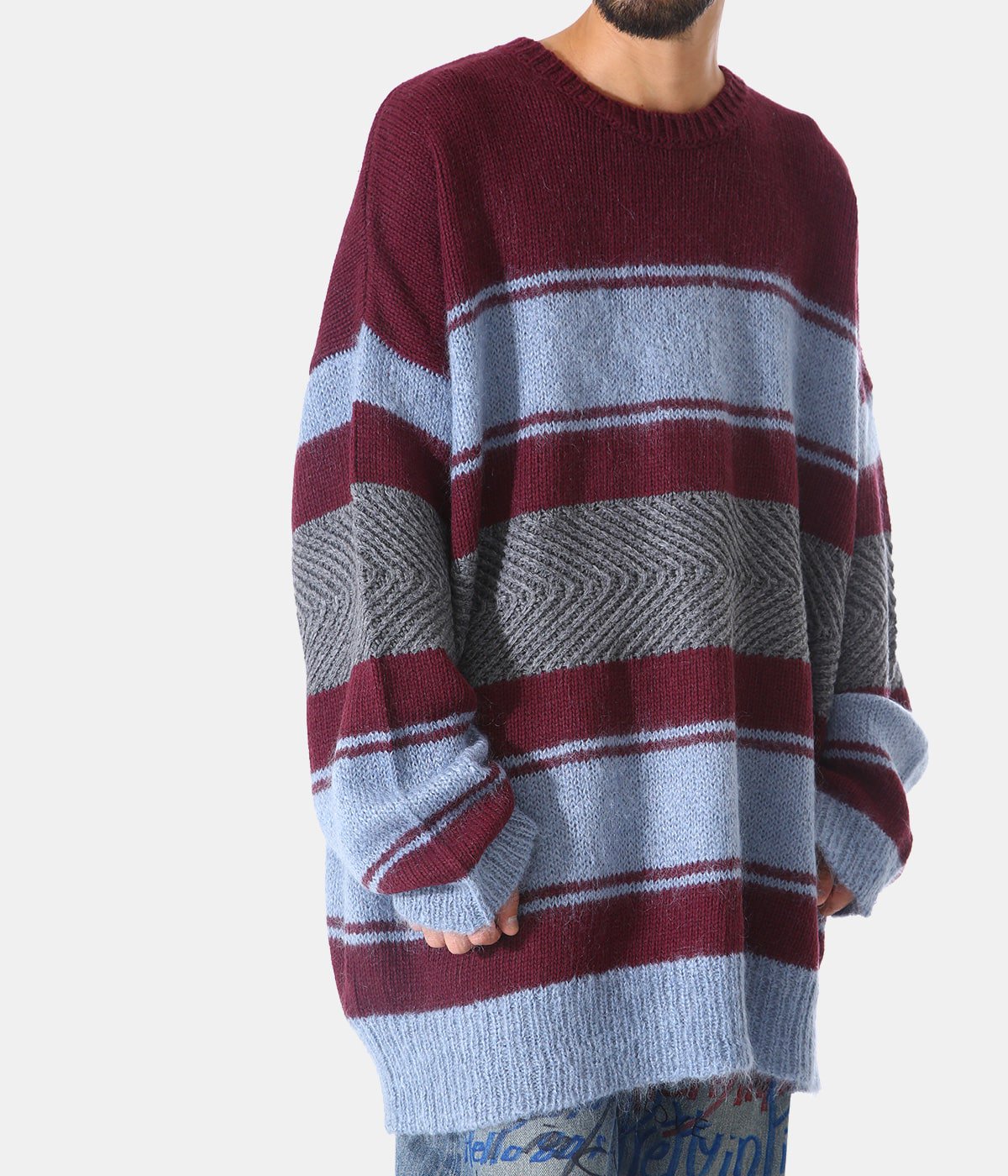 DAIRIKU 21AW Molly-Border Mohair Knit - ニット/セーター