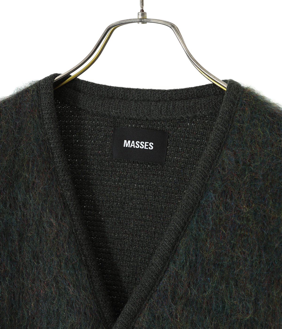 MASSES マシス MOHAIR CARDIGAN アーガイルカーディガン トップス