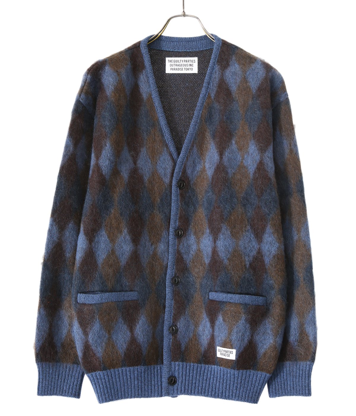 WACKO MARIA 21AW DIAMOND MOHAIR CARDIGAN | www.oecc.dk