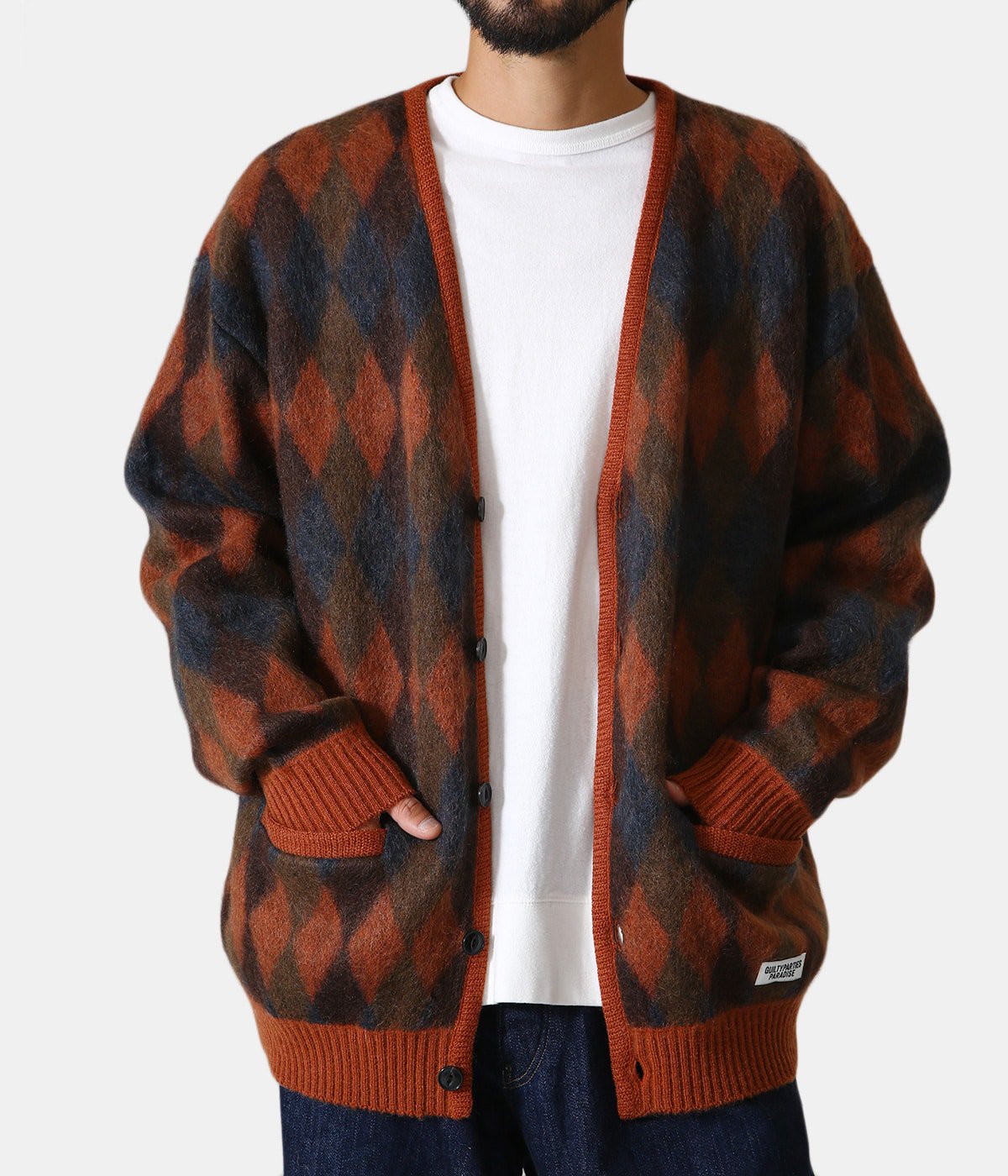 wacko maria mohair knit cardigan モヘア ニット-