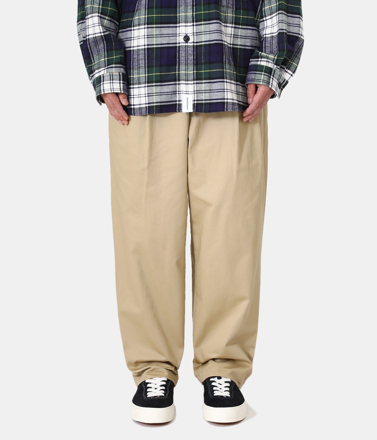 ネット限定】 DESCENDANT DC-3 WIDE TROUSERS 2タックワイドパンツ