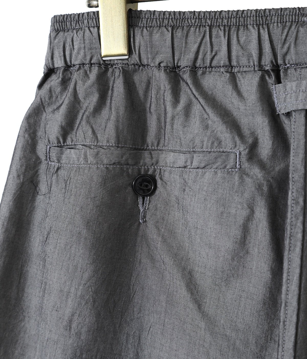 COTTON / SILK CHAMBRAY EASY WIDE SHORTS