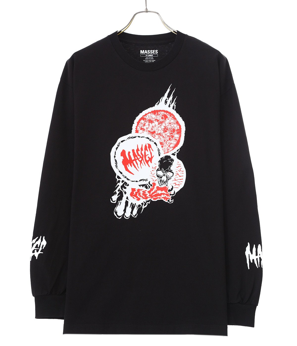 MASSES マシス ロンT T-SHIRT L/S SKULL | www.carmenundmelanie.at