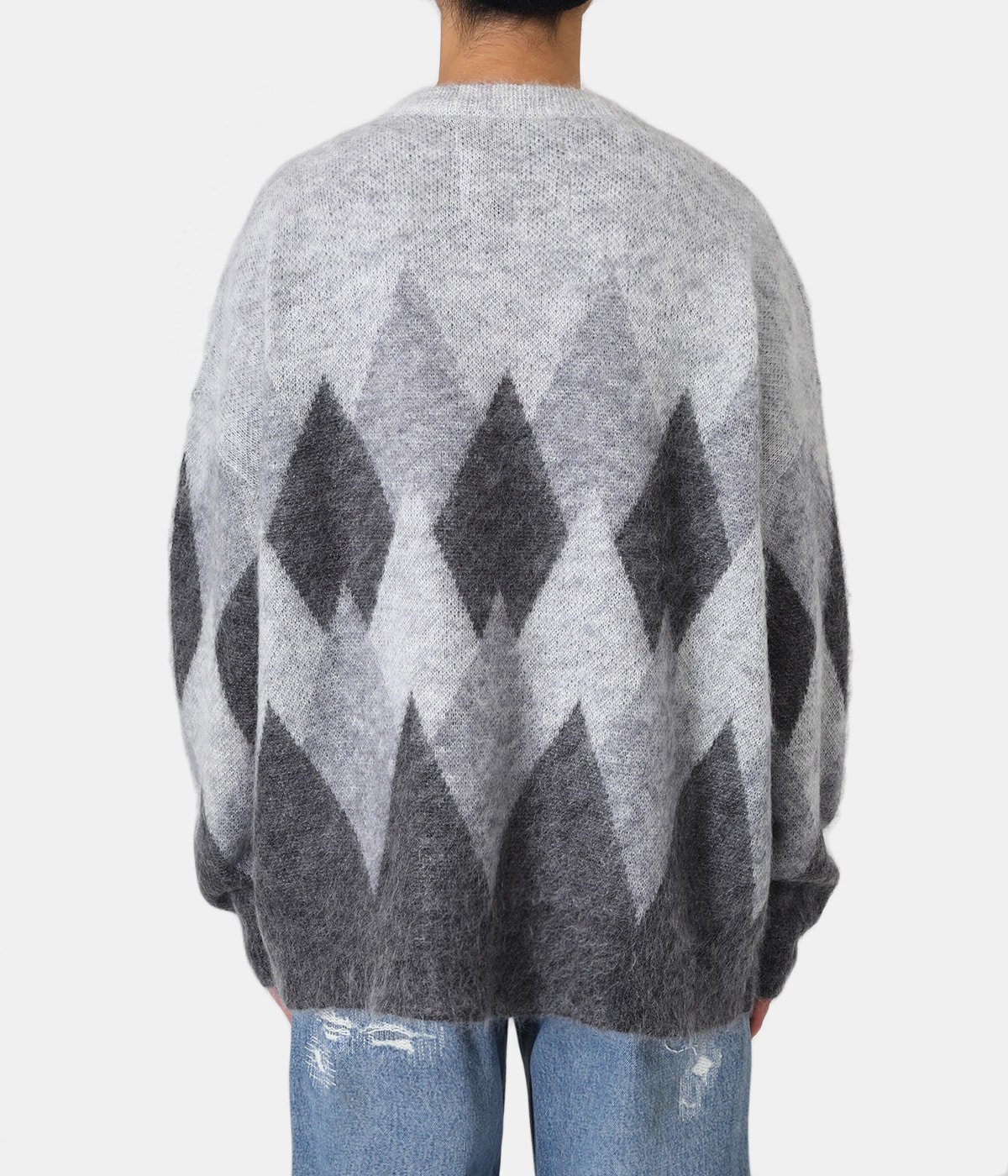 DAIRIKU 別注 Argyle Mohair Pullover Knit L-