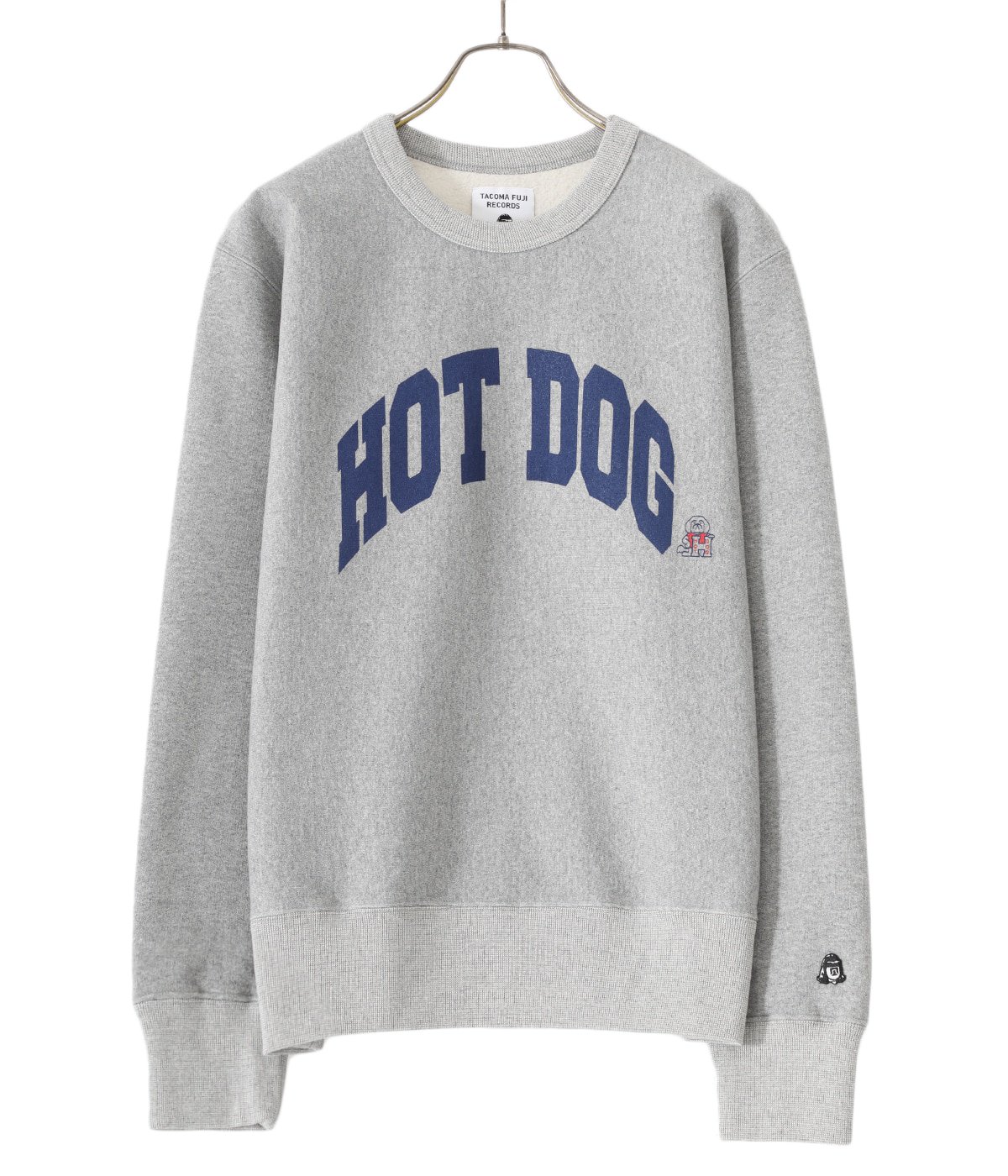 HOT DOG COLLEGE FONT CREWNECK | TACOMA FUJI RECORDS(タコマフジ