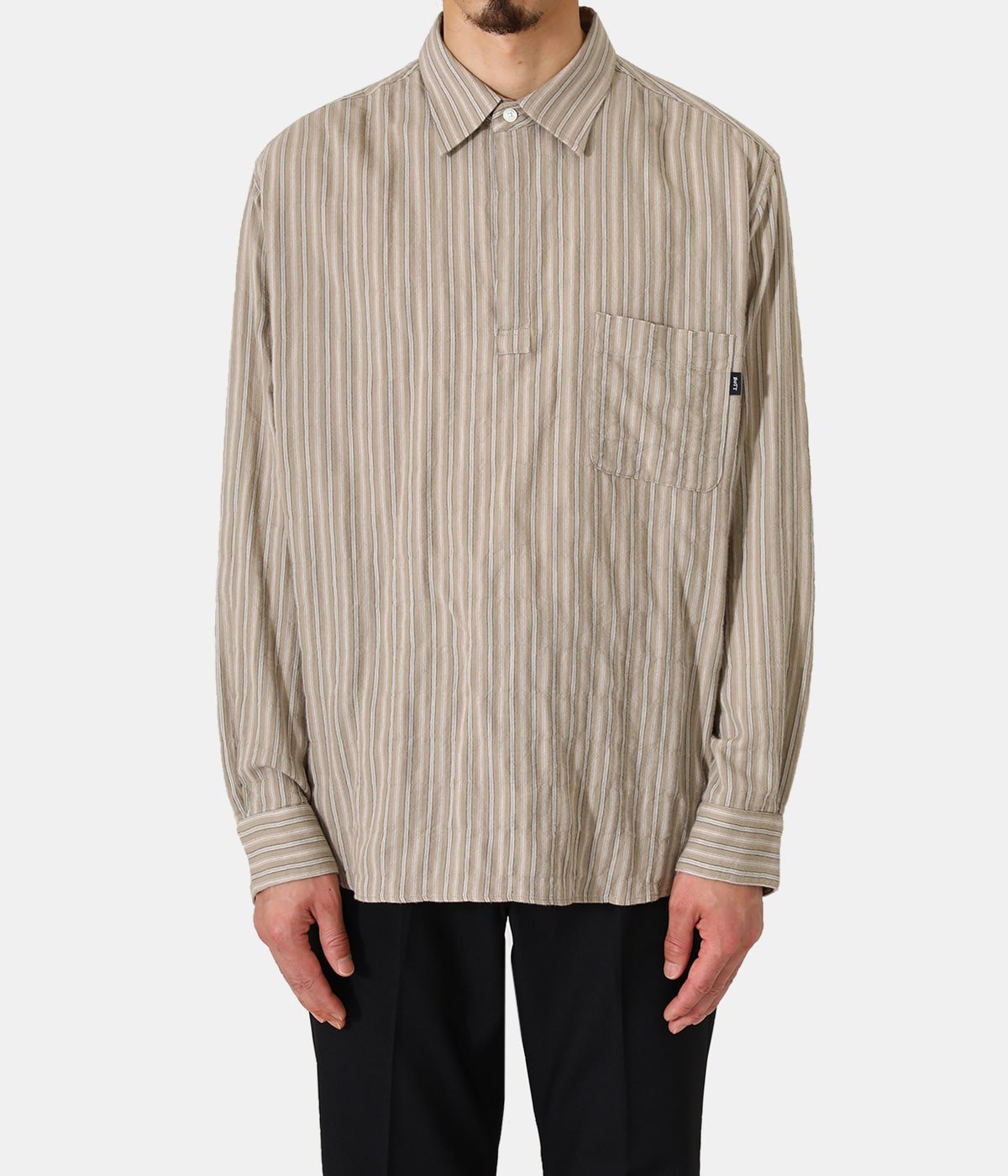 Stripe Pullover Shirt | BOTT(ボット) / トップス 長袖シャツ (メンズ ...