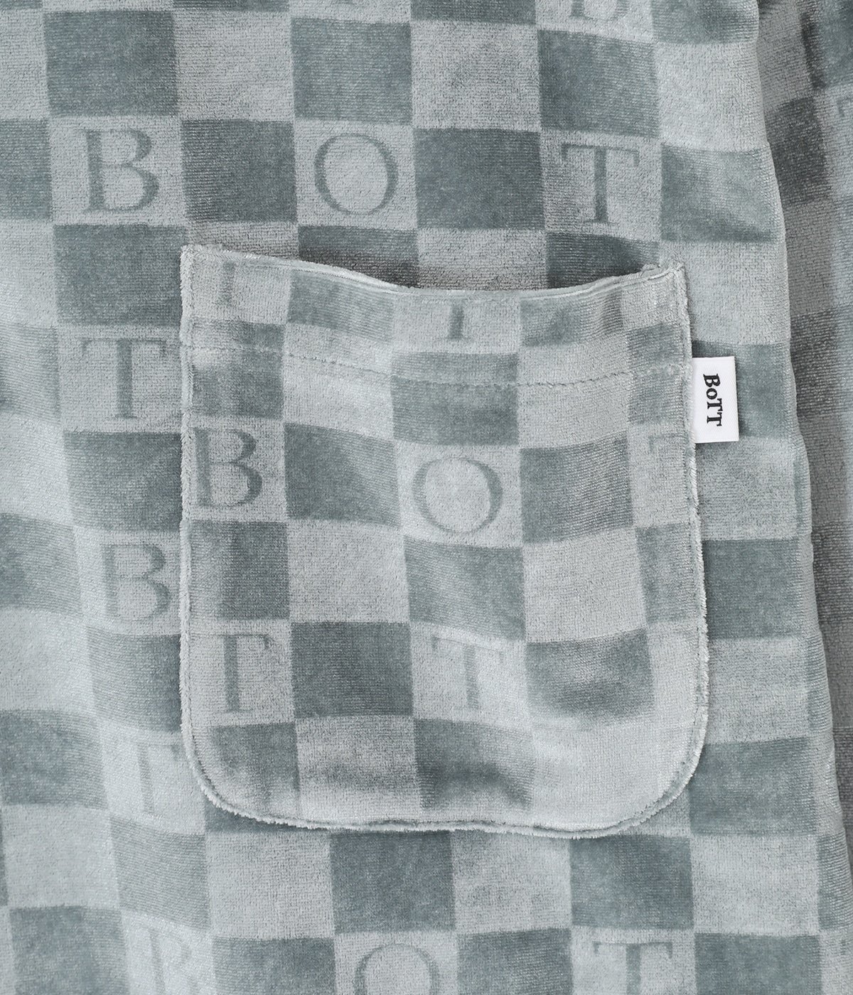 Checkerboard Velour Polo | BOTT(ボット) / トップス カットソー長袖