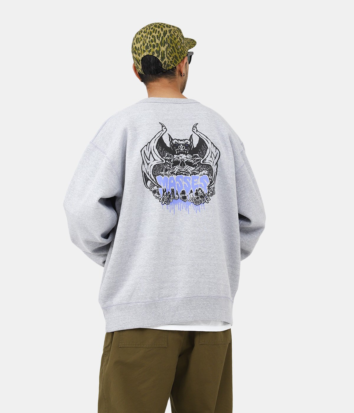 SWEAT CREW SKULLBAT | MASSES(マシス) / トップス スウェット (メンズ ...