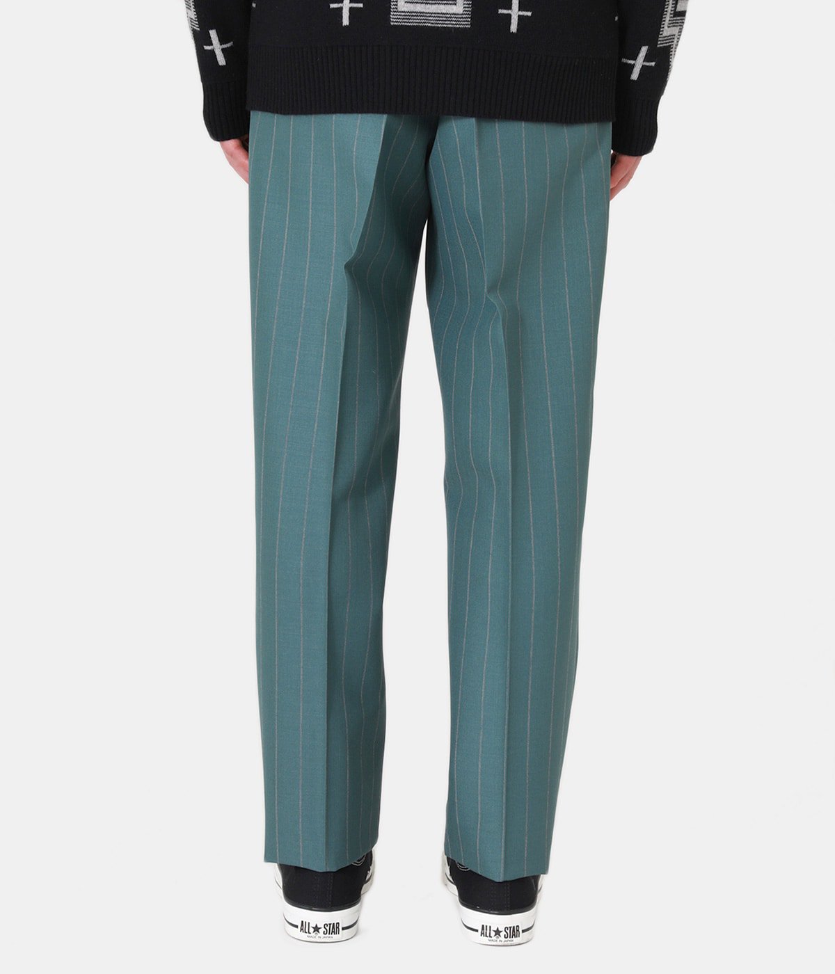 ワコマリア スラックス STRIPED PLEATED TROUSERS | gulatilaw.com