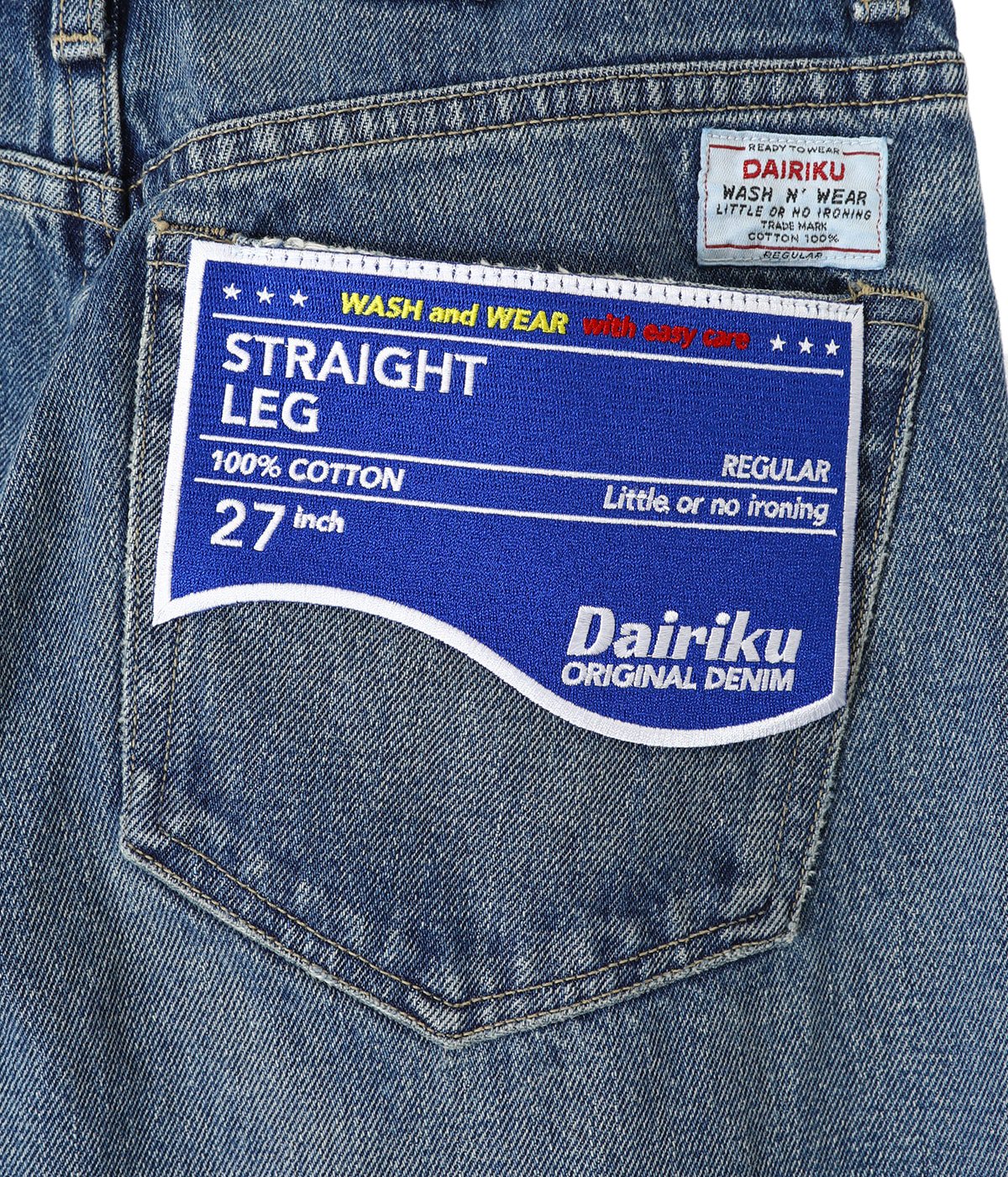 外箱不良宅配便送料無料 新品 DAIRIKU Straight Denim Pants 29インチ