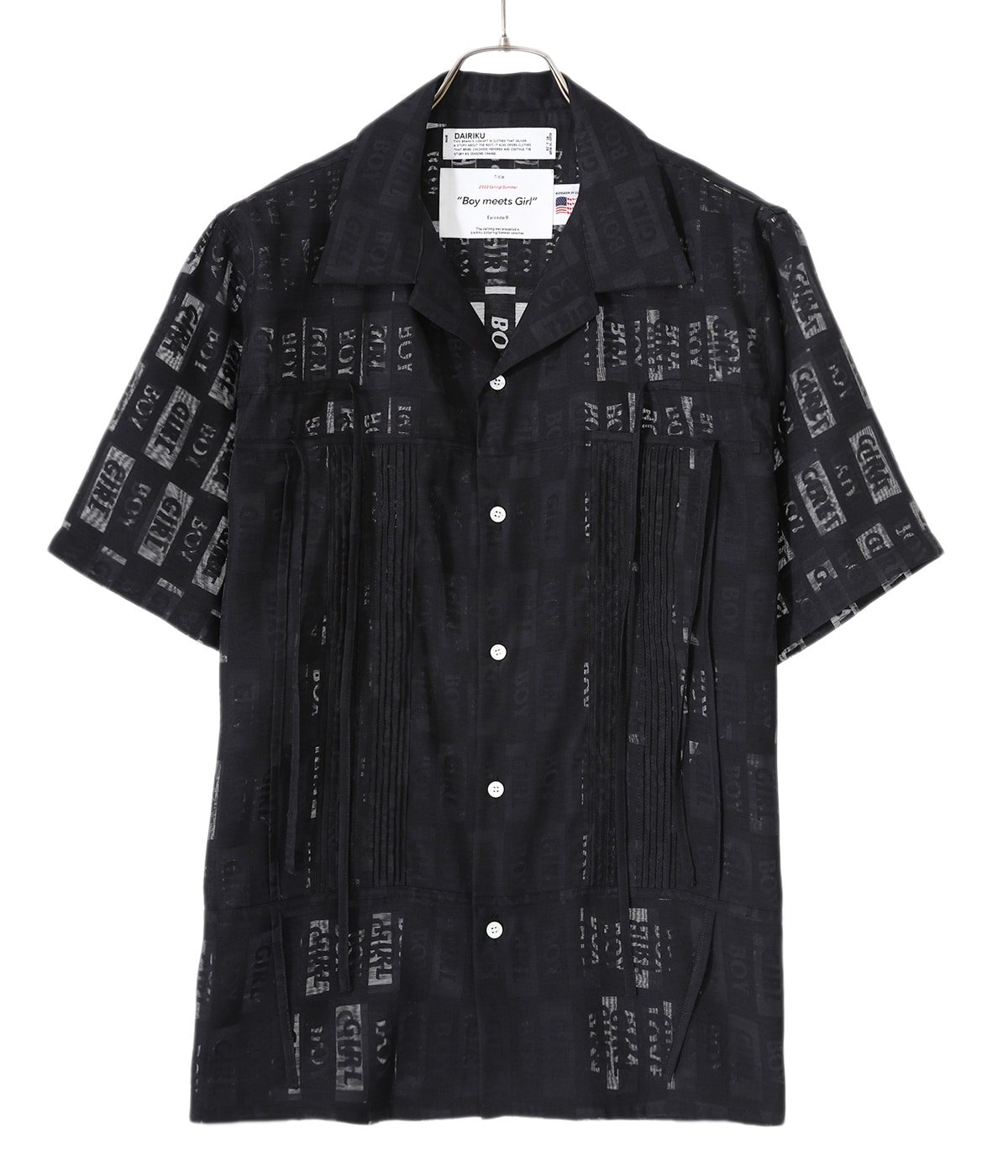 LOVE Open Collar Shirt | DAIRIKU(ダイリク) / トップス 半袖シャツ (メンズ)の通販 -  ARKnets(アークネッツ) 公式通販 【正規取扱店】