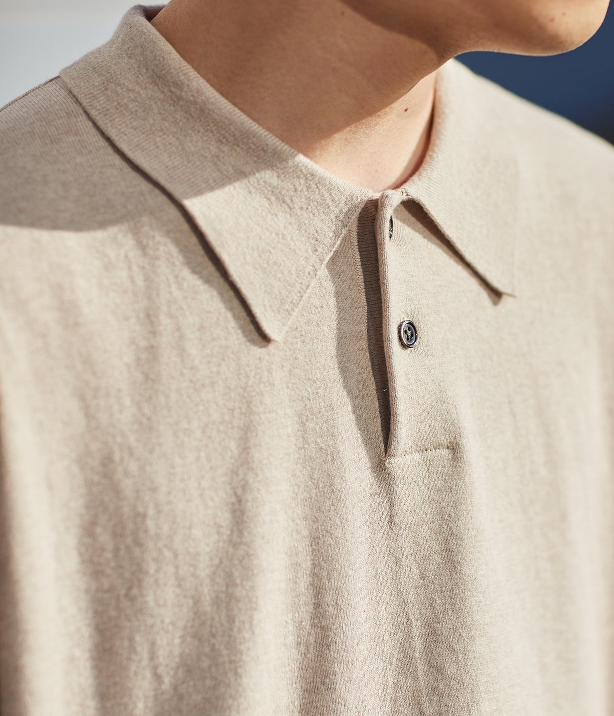 ONLY ARK】別注 Knit Polo S/S | crepuscule(クレプスキュール