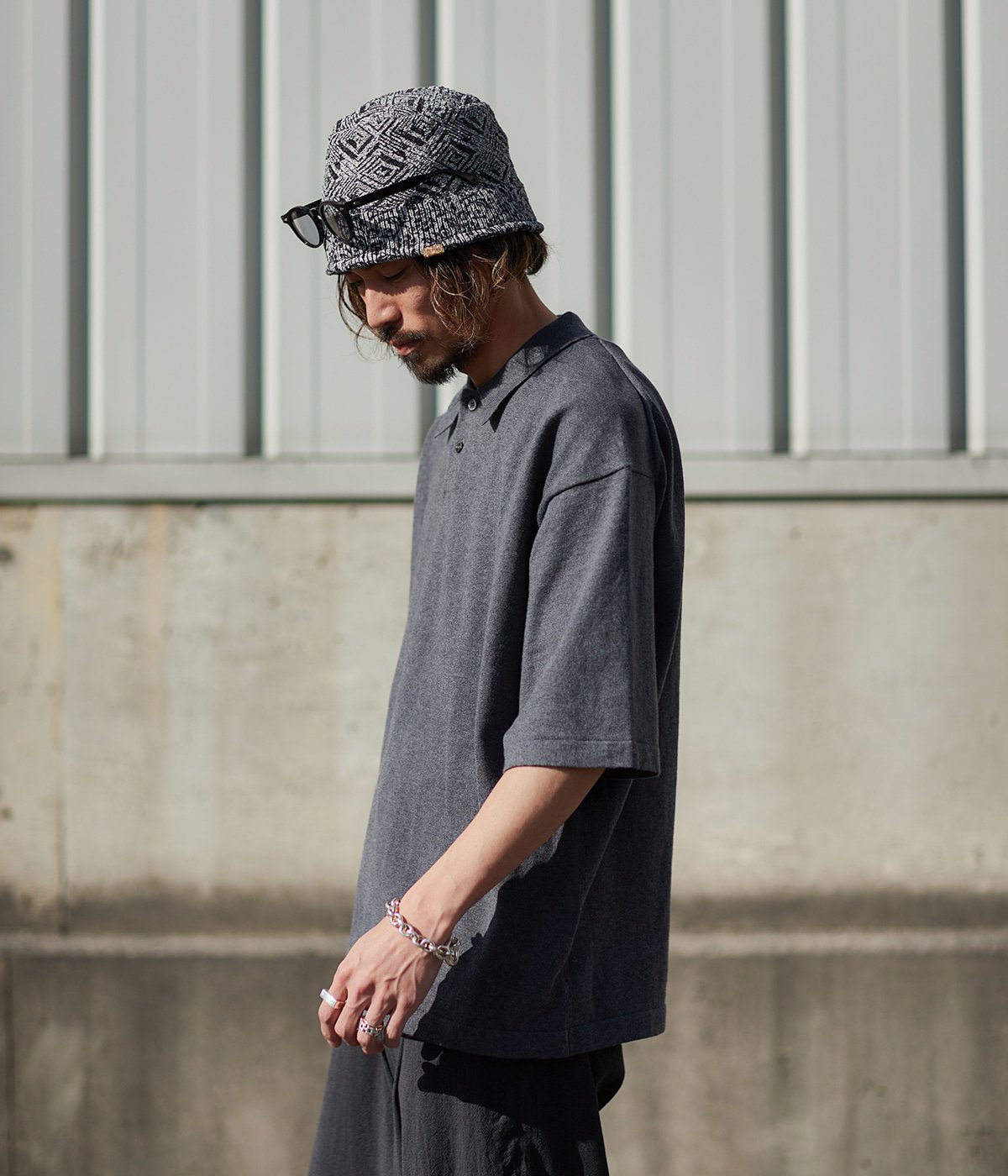 ONLY ARK】別注 Knit Polo S/S | crepuscule(クレプスキュール