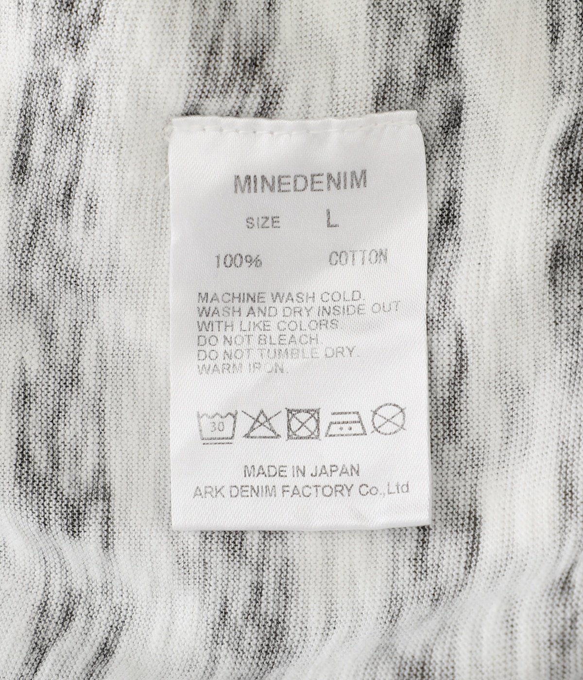 Hazy Border Uneven Loose T-SH | MINEDENIM(マインデニム) / トップス