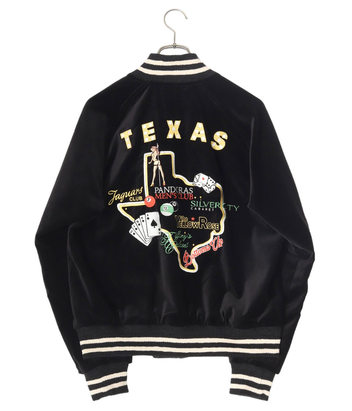 独特の素材 ブルゾン Texas Stripclubs Reversible Souvenir JKT