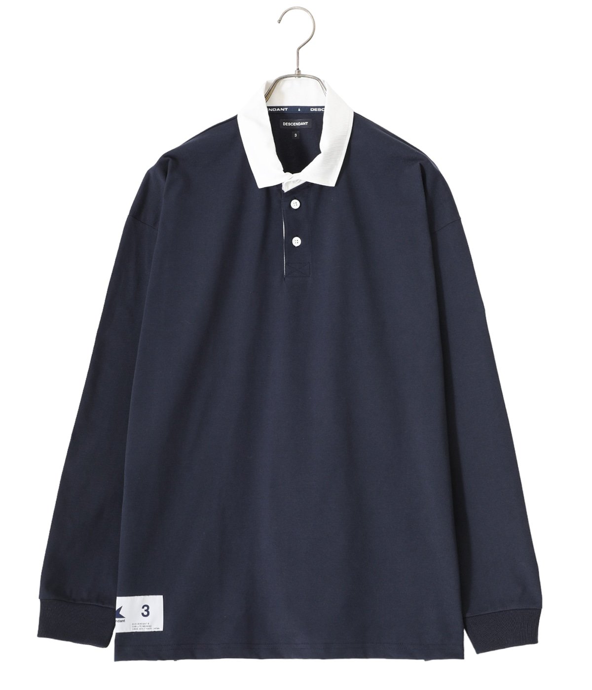 【MOSAIC SOCIETY】Half collar L/S polo