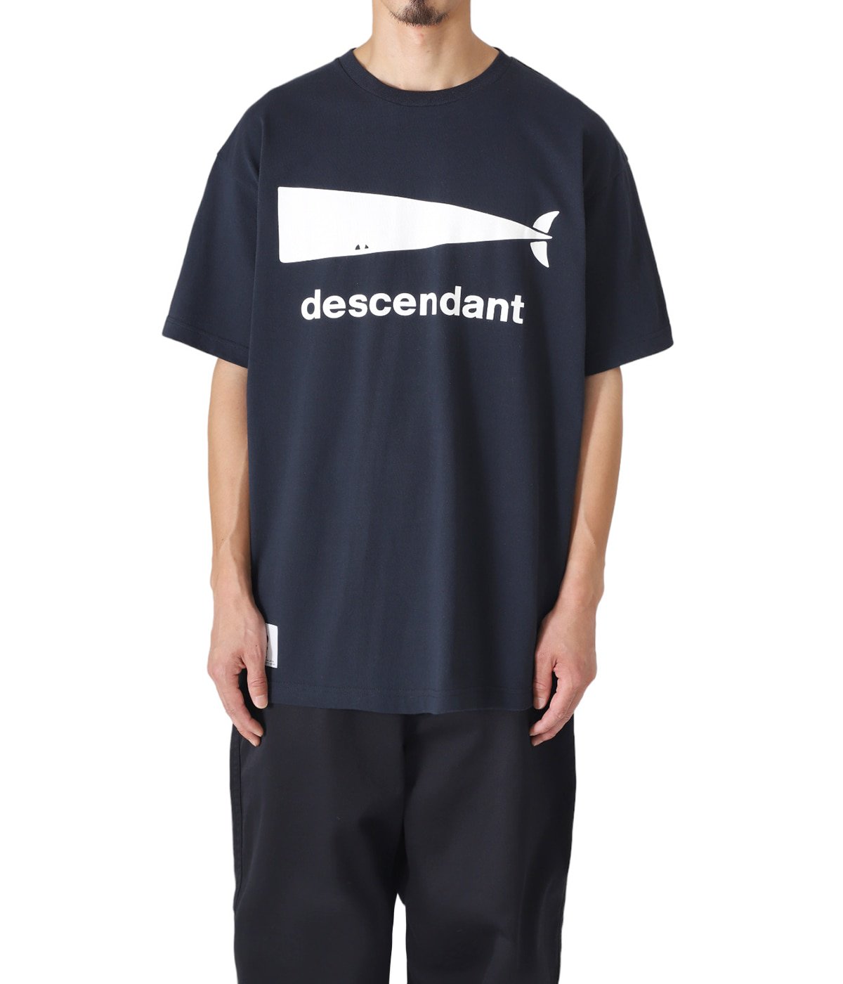 DESCENDANT CACHALOT CROP SS 紺M 21aw - Tシャツ/カットソー(半袖/袖なし)