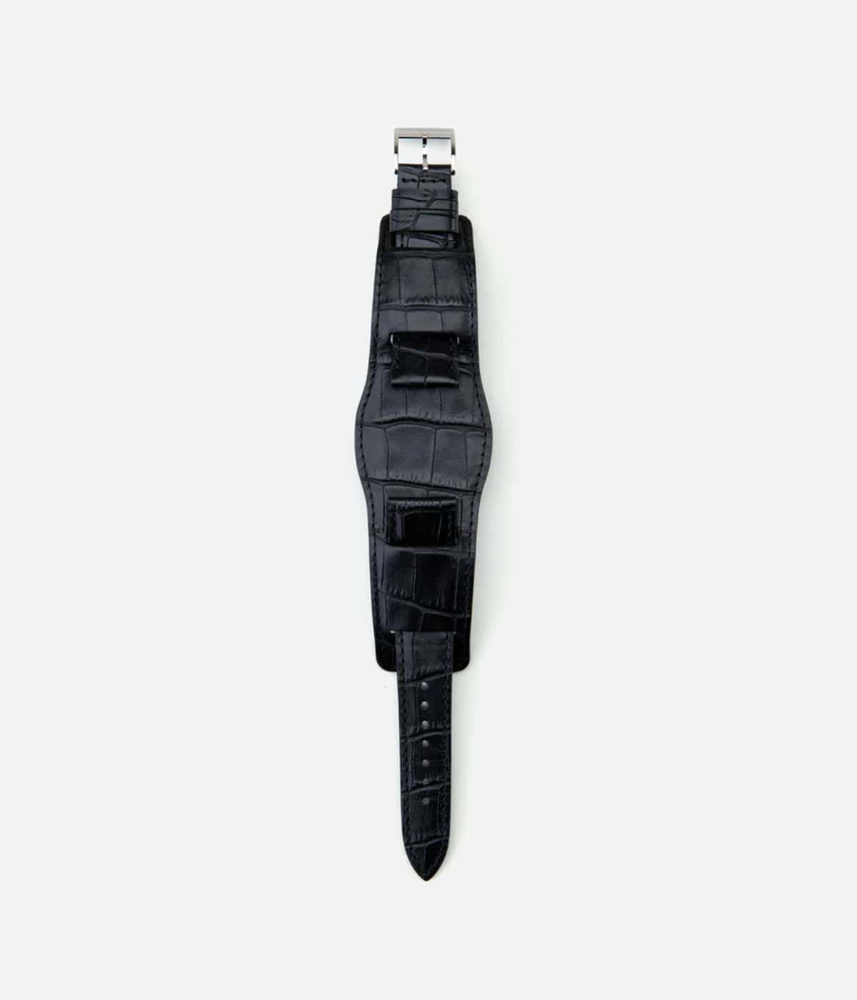 NEIGHBORHOOD LEATHER EMB WATCH BAND - 時計