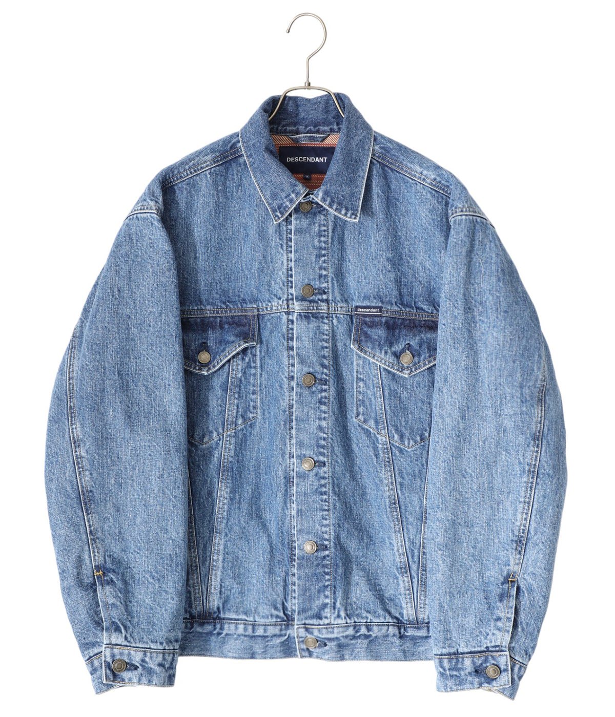 袖丈655cmDESCENDANT | GRAZE DENIM JACKET | 黒 | L