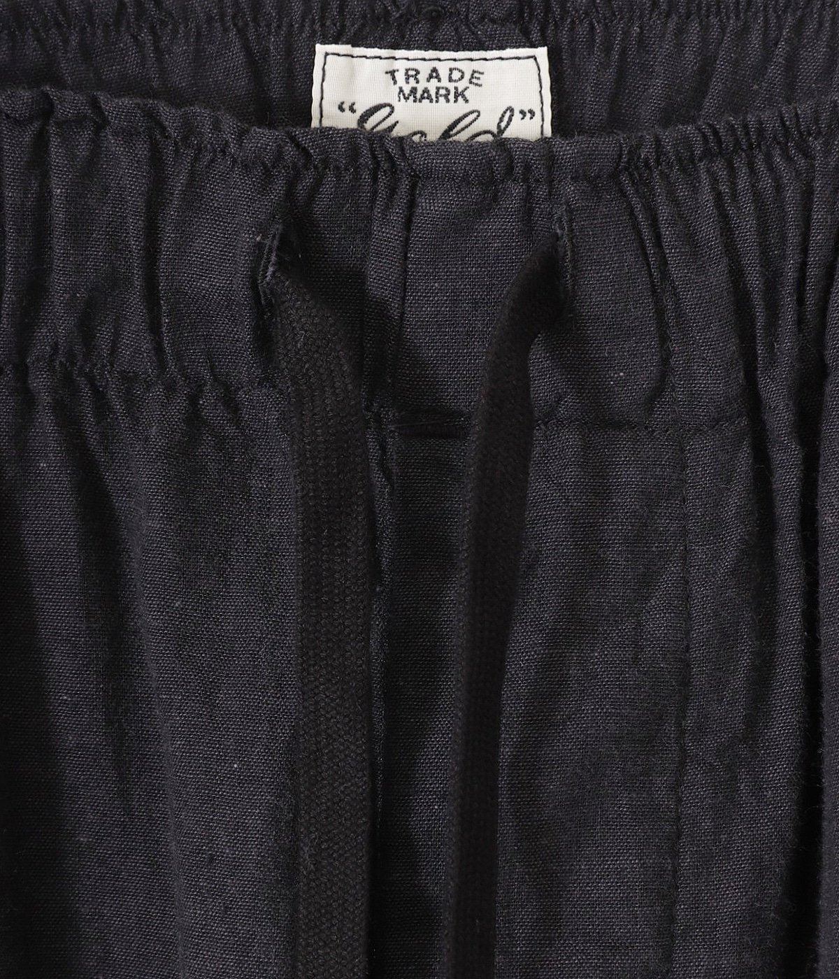 VAT DYE CHAMBRAY EASY PANT - BLACK (GL42363) Gold(ゴールド